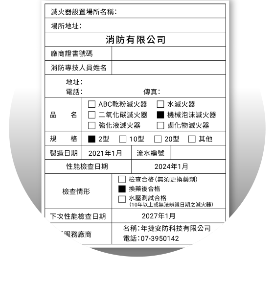 充填說明-換要標示
